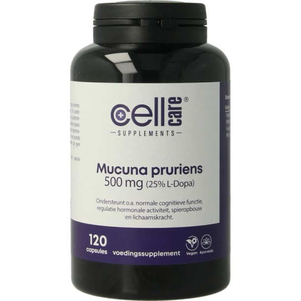 Cellcare Mucuna pruriens 500mg (25% L-dopa) (120 Capsules)