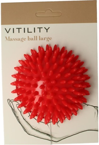 Essentials Massagebal 9cm rood (1 Stuks)
