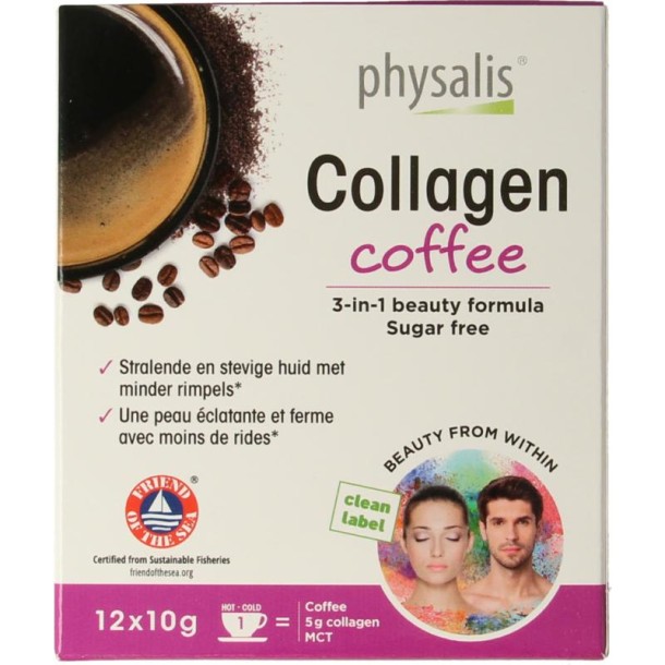 Physalis Collagen coffee fos 10 gram (12 Stuks)