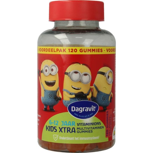 Dagravit Kids-xtra 6-12 jaar 120 Gummies