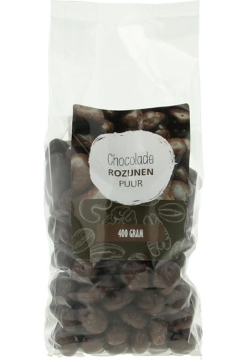 Mijnnatuurwinkel Chocolade rozijnen puur (400 Gram)