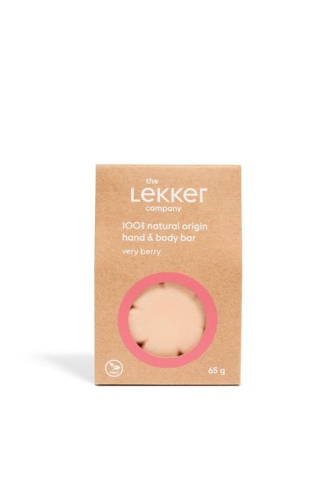 Lekker Company Natuurlijke bodybar very berry (65 Gram)