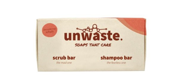 Unwaste Duopack coffee scrub & shampoo bar (1 Stuks)