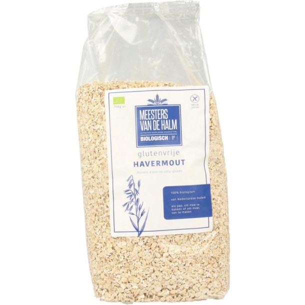 De Halm Havermout glutenvrij bio (750 Gram)