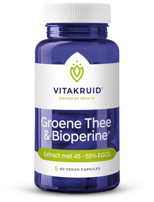 Vitakruid Groene thee extract 500 mg met bioperine (60 Vegetarische capsules)