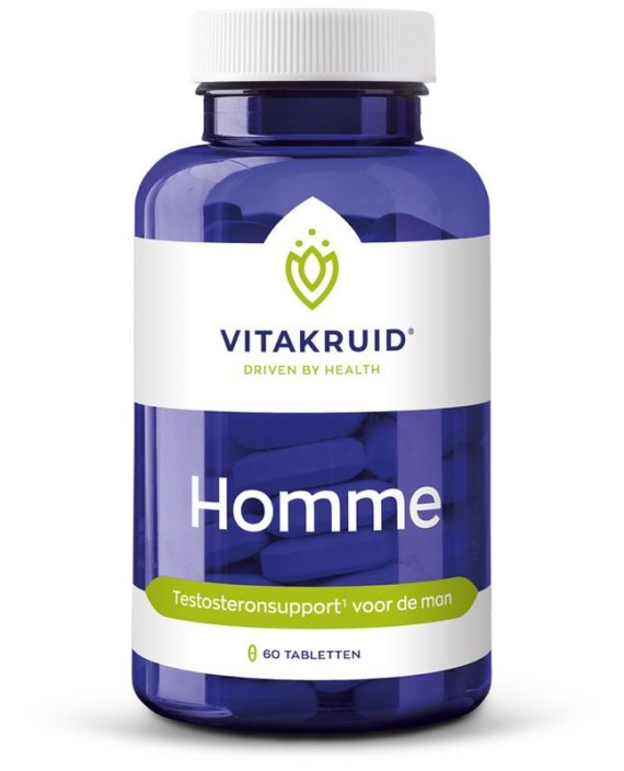Vitakruid Homme oa Ashwagandha Fenegriek Shilajit Damiana (60 Tabletten)
