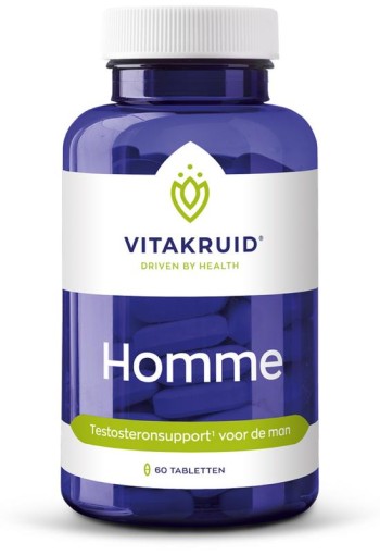Vitakruid Homme oa Ashwagandha Fenegriek Shilajit Damiana (60 Tabletten)