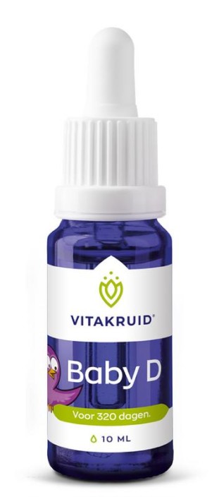Vitakruid Vitamine D baby druppels (10 Milliliter)