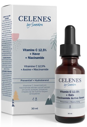Celenes Active serum vitamin C 12,5% + oats + niacinamide (30 Milliliter)