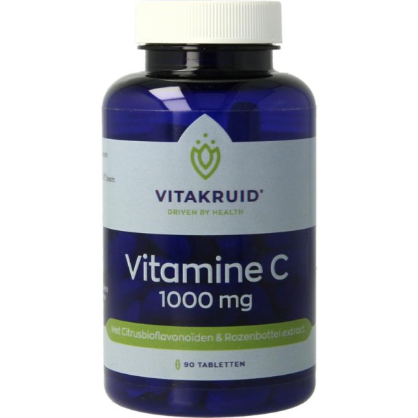 Vitakruid Vitamine C 1000 met Bioflavonoiden & Rozenbottel (90 Tabletten)