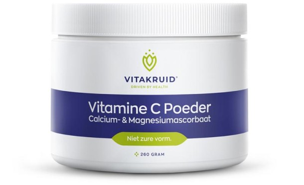 Vitakruid Vitamine C poeder calcium- & magnesiumascorbaat (260 Gram)