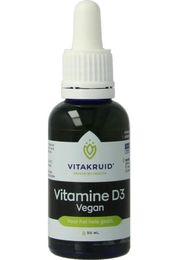 Vitakruid Vitamine D3 vegan druppels (30 Milliliter)