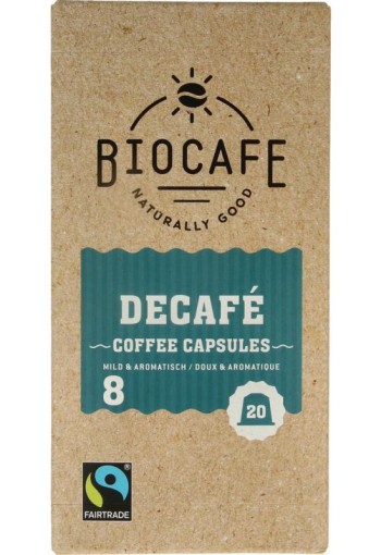 Biocafe Decafe capsules bio (20 Stuks)