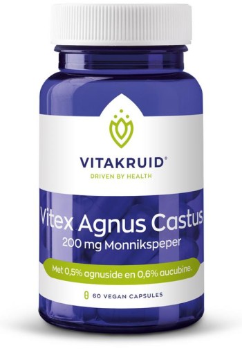 Vitakruid Vitex agnus castus 200mg monnikspeper (60 Vegetarische capsules)