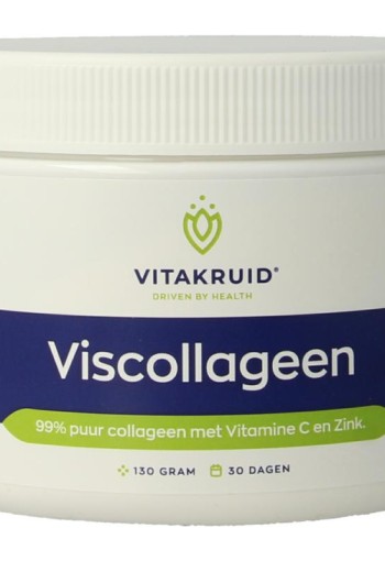 Vitakruid Pure viscollageen met C & zink (130 Gram)