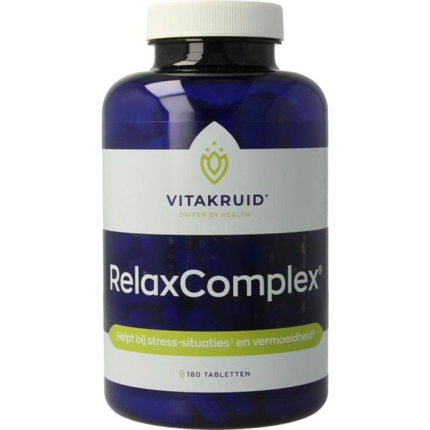 Vitakruid RelaxComplex oa Magnesium Tauraat & Vitamine D3 (180 Tabletten)