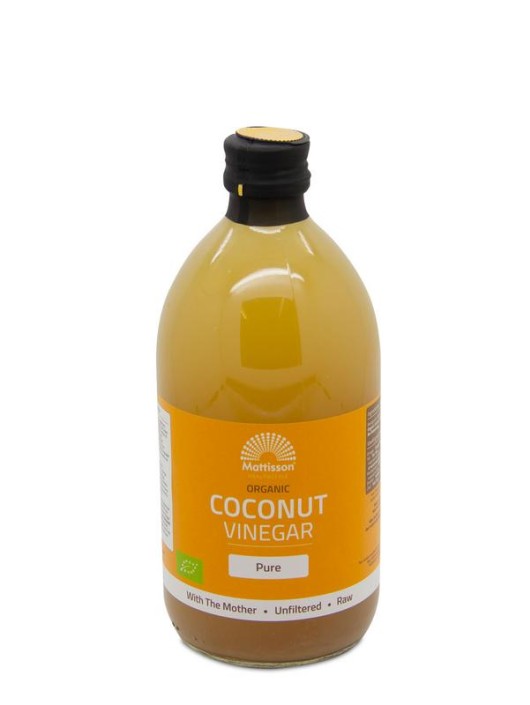 Mattisson Organic coconut vinegar pure - kokosazijn bio (500 Milliliter)