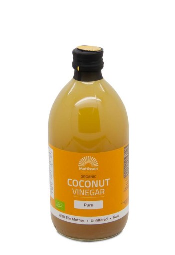 Mattisson Organic coconut vinegar pure - kokosazijn bio (500 Milliliter)