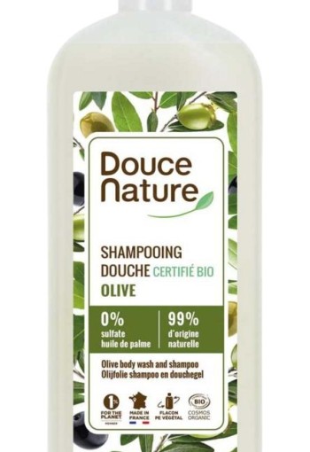 Douce Nature Douchegel & shampoo olijf (1 Liter)