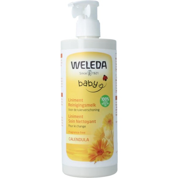 Weleda Calendula liniment reinigingsmelk vegan (400 Milliliter)