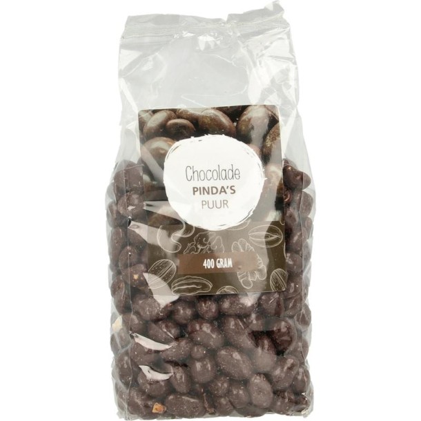 Mijnnatuurwinkel Chocolade pinda puur (400 Gram)