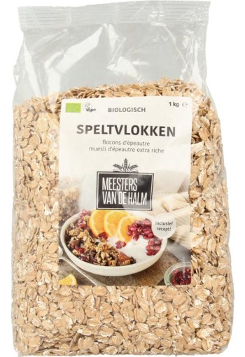 De Halm Speltvlokken bio (1 Kilogram)