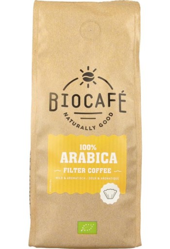 Biocafe Filterkoffie 100% arabica bio (250 Gram)