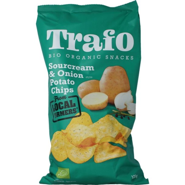 Trafo Chips sour cream & onion bio (125 Gram)