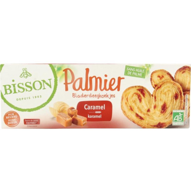 Bisson Palmier bladerdeegkoek caramel bio (100 Gram)