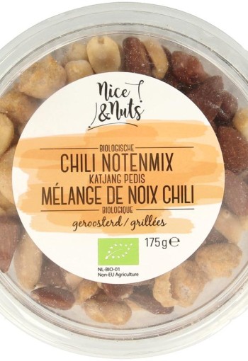 Nice & Nuts Chili notenmix met katjang pedis geroosterd bio (175 Gram)