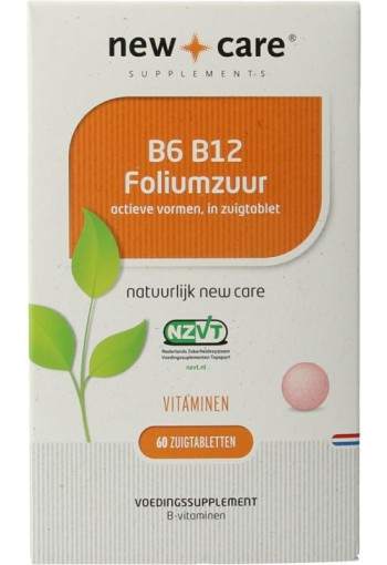 New Care B6 B12 Foliumzuur (60 Zuigtabletten)