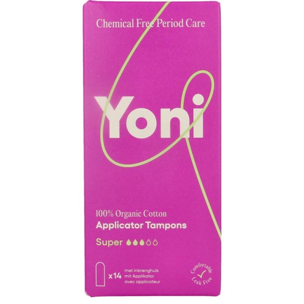 Yoni Tampons super met applicator (16 Stuks)