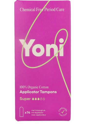 Yoni Tampons super met applicator (14 Stuks)