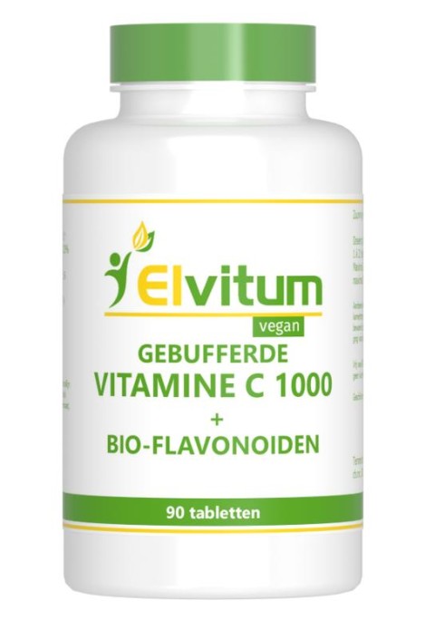 Elvitaal/elvitum Gebufferde vitamine C 1000mg (90 Tabletten)