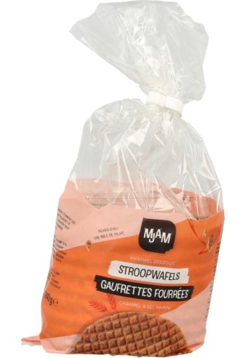 Mjam Stroopwafel karamel zeezout bio (240 Gram)