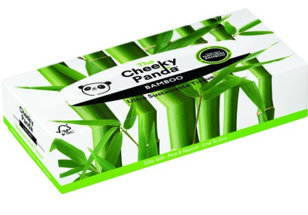 The Cheeky Panda Bamboo tissues box 3laags (80 Stuks)