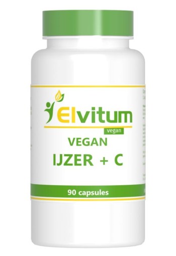 Elvitaal/elvitum IJzer met vitamine C vegan (90 Capsules)