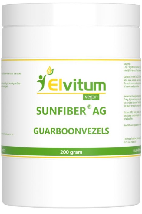 Elvitaal/elvitum Sunfiber AG guarboonvezels (200 Gram)