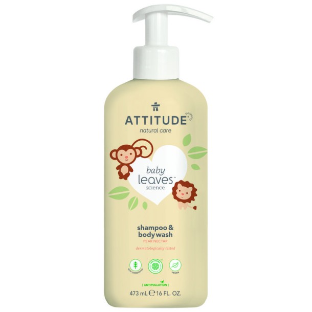 Attitude Shampoo 2 in 1 baby leaves pear nectar (473 Milliliter)