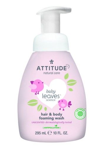 Attitude Baby leaves 2-in-1 hair & bodywash foaming parfumv (295 Milliliter)