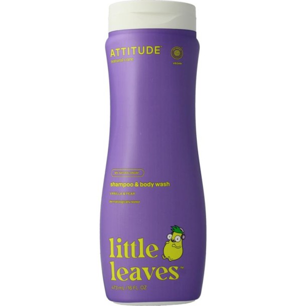 Attitude Shampoo 2 in 1 little leaves vanille peer (473 Milliliter)
