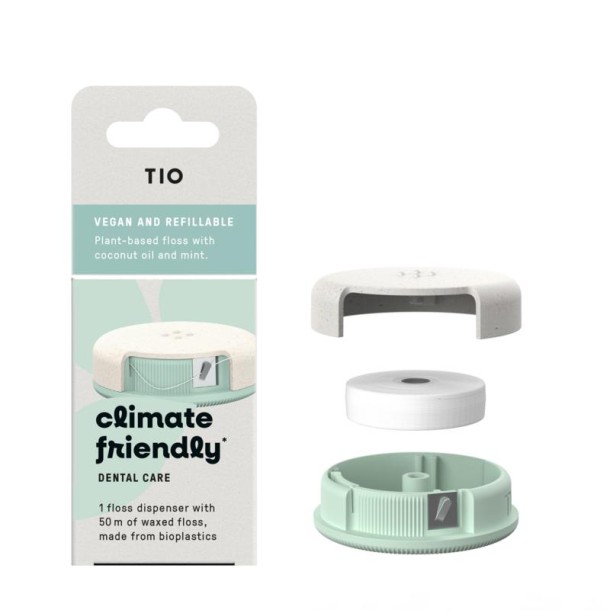 TIO Tiofloss flosdraad kokos mint (1 Stuks)