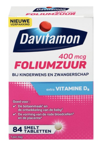 Davitamon Vitamine D Folimzuur 84tb