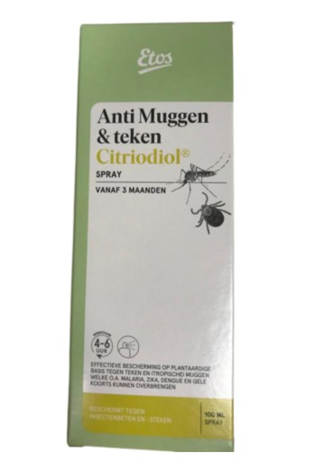 Etos Spray te­gen mug­gen en te­ken 100 ml