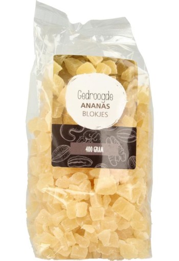 Mijnnatuurwinkel Ananas blokjes (400 Gram)