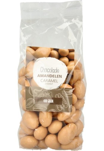 Mijnnatuurwinkel Chocolade amandel karamel zeezout (400 Gram)