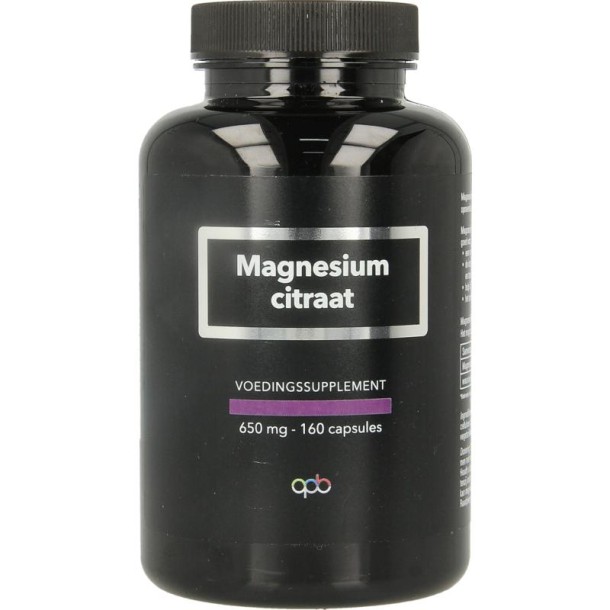 Apb Holland Magnesium citraat puur (160 Vegetarische capsules)