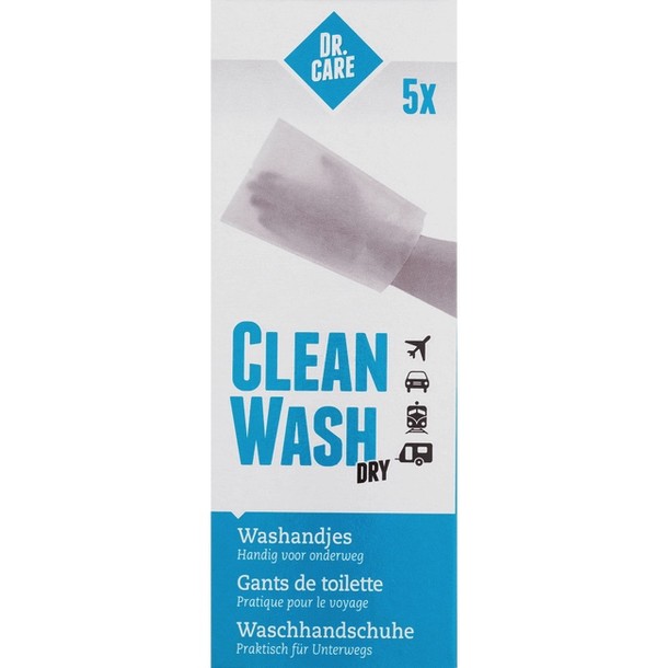 Dr. Care Clean Wash Dry Washandjes 24 gr.