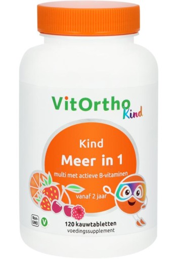 Vitortho Meer in 1 kind (120 Kauwtabletten)