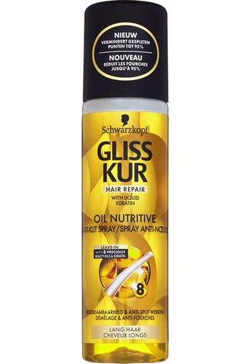 Schwarzkopf Gliss Kur Oil Nutritive Anti-Klit Spray 200 ml